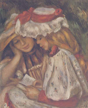 Two Girls Reading